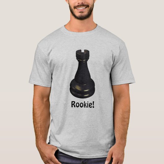 ROOKIE! Rook Schess Piece T-Shirt (Vorderseite)