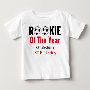 Rookie Soccer 1. Geburtstag Baby T-shirt