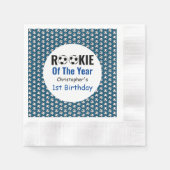 Rookie Soccer 1. Geburtstag Serviette (Vorderseite)