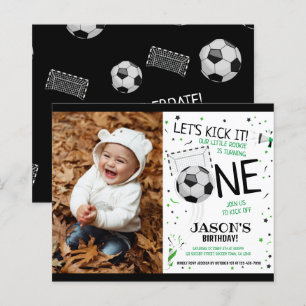 Rookie Soccer Budget Foto 1. Geburtstag Einladung