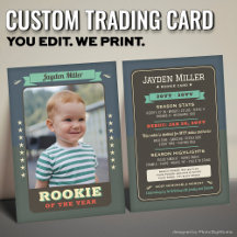 Rookie Year Baseball 1. Geburtstagskarte