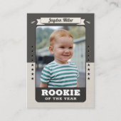 Rookie Year Basketball 1. Geburtstagskarte Telefonnummerkarte (Vorderseite)