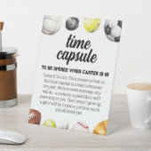 Rookie Year Sports 1st Birthday Time Capsule Sockelschild (In SItu)