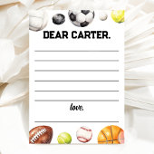 Rookie Year Sports Birthday Time Capsule Card Einladung