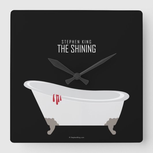 Room 217 quadratische wanduhr (Vorderseite)