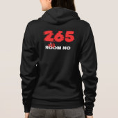 Room Number 256 in Hoodie (Rückseite)