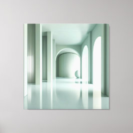 Room with Vertical Structure Wall Leinwanddruck