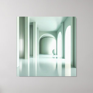Room with Vertical Structure Wall Leinwanddruck