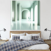 Room with Vertical Structure Wall Leinwanddruck (Insitu (Schlafzimmer))