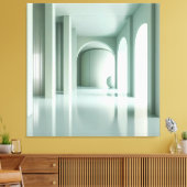 Room with Vertical Structure Wall Leinwanddruck (Insitu (Wohnzimmer))