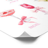 Roomate Cocktail Drinks Personalisierte Uni Dorm Poster (Ecke)
