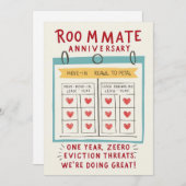 Roomme-Jubiläumskarte Einladung (Vorne/Hinten)