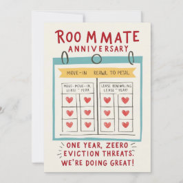 Roomme-Jubiläumskarte Einladung