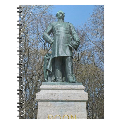 Roon Statue in Berlin Notizblock (Vorderseite)