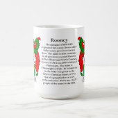 Rooney Familien-Wappen Kaffeetasse (Mittel)