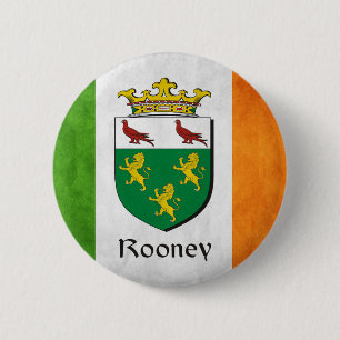 Rooney Irische Flagge Button