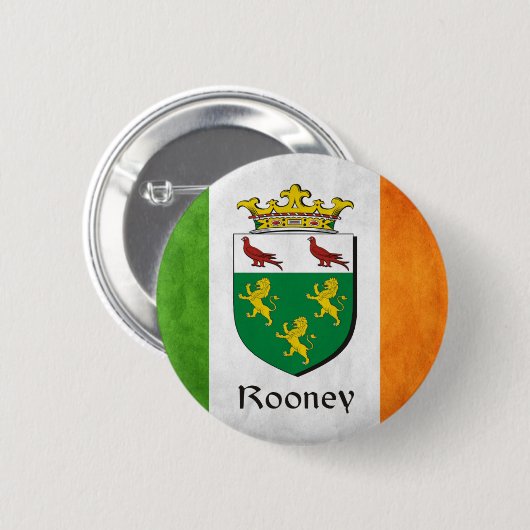 Rooney Irish Flag Button (Vorne & Hinten)