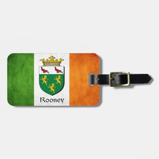 Rooney Irish Flag Gepäckanhänger (Vorderseite horizontal)