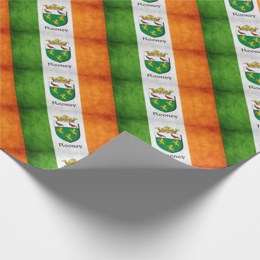Rooney Irish Flag Geschenkpapier (Ecke)