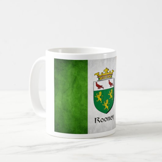 Rooney Irish Flag Kaffeetasse (Vorderseite Links)