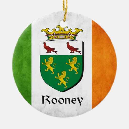 Rooney Irish Flag Keramikornament (Vorne)