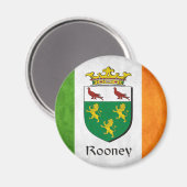 Rooney Irish Flag Magnet (Vorderseite/Rückseite)