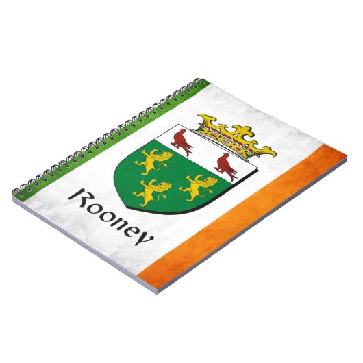 Rooney Irish Flag Notizblock (Linke Seite)