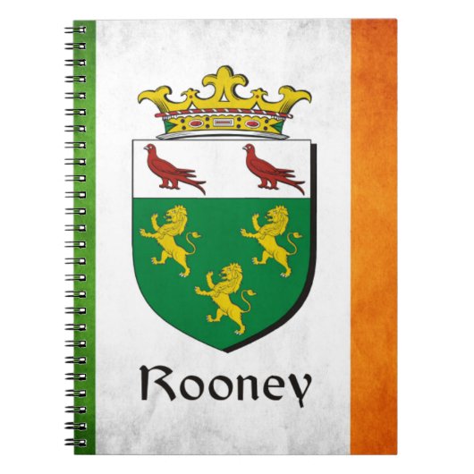 Rooney Irish Flag Notizblock (Vorderseite)