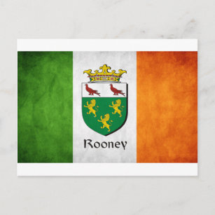 Rooney Irish Flag Postkarte