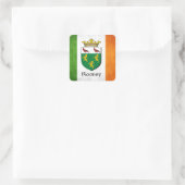 Rooney Irish Flag Quadratischer Aufkleber (Tasche)