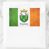 Rooney Irish Flag Rechteckiger Aufkleber (Tasche)