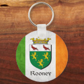Rooney Irish Flag Schlüsselanhänger (Vorderseite)