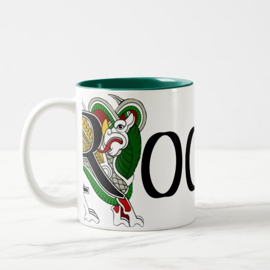 Rooney keltische Drache-Tasse Zweifarbige Tasse (Links)