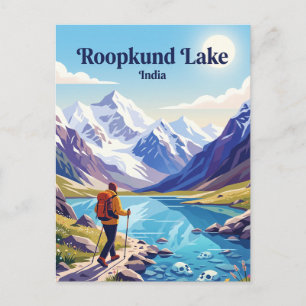 Roopkund-See-Trek Indien Postkarte