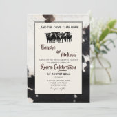 Roora Lobola Verhandlungen Traditionelle Hochzeit Einladung (Stehend Vorderseite)