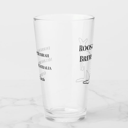 Roos & Brews Bachelor Party Memory Glas (Rechts)