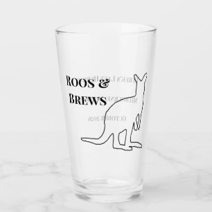 Roos & Brews Junggesellenabschied Erinnerung Glas