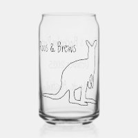 Roos & Brews Stag Party Glass