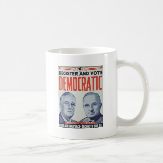 Roosevelt 1944 - Truman Kaffeetasse (Rechts)