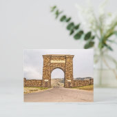 Roosevelt Arch am Nordende von Yellowstone Postkarte (Stehend Vorderseite)
