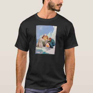 Roosevelt-Bären gehen, in Alaska zu fischen T-Shirt