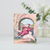 Roosevelt Bear als Clownfahrer auf Muttergans Postkarte (Stehend Vorderseite)