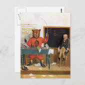 Roosevelt Bear as a Substitute Teacher Postkarte (Vorne/Hinten)