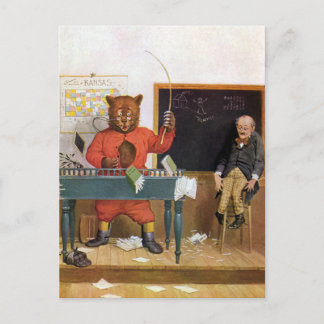 Roosevelt Bear as a Substitute Teacher Postkarte
