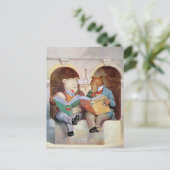 Roosevelt Bears an der öffentlichen Bibliothek Postkarte (Stehend Vorderseite)