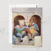 Roosevelt Bears an der öffentlichen Bibliothek Postkarte (Vorne/Hinten)
