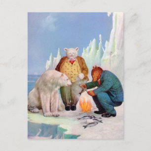 Roosevelt Bears fischen in Alaska Postkarte