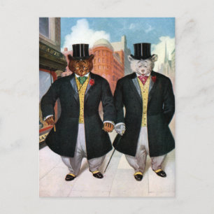 Roosevelt Bears gehen in New York auf die Pauker Postkarte