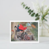 Roosevelt Bears spielen Kleine Red Riding Hood Postkarte (Stehend Vorderseite)