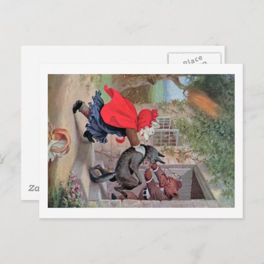 Roosevelt Bears spielen Kleine Red Riding Hood Postkarte (Vorne/Hinten)